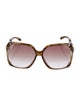 Gucci Bamboo Accent Oversize Sunglasses