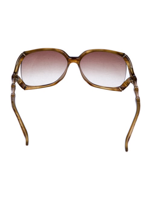 Gucci Bamboo Accent Oversize Sunglasses