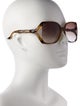 Gucci Bamboo Accent Oversize Sunglasses