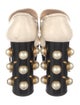 Gucci Faux Pearl Accents Leather Pumps