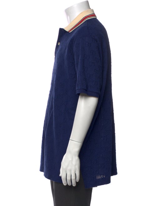 Gucci GG Logo Crew Neck Polo Shirt