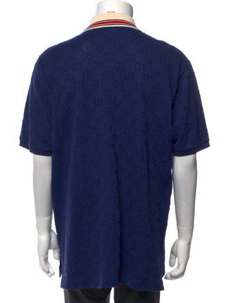 Gucci GG Logo Crew Neck Polo Shirt