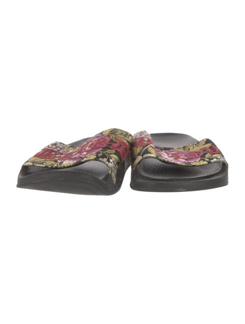 Gucci Pursuit 'Blind For Love' Slides Floral Print Slides