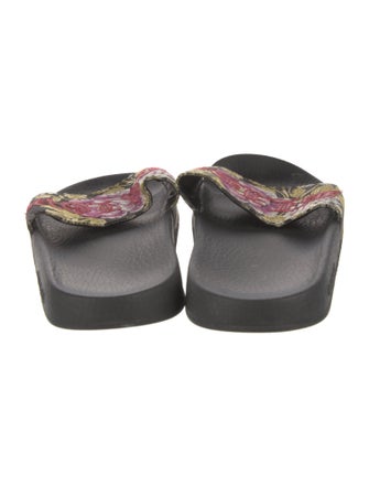 Gucci Pursuit 'Blind For Love' Slides Floral Print Slides