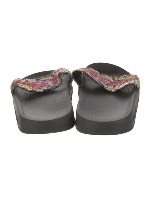 Gucci Pursuit 'Blind For Love' Slides Floral Print Slides