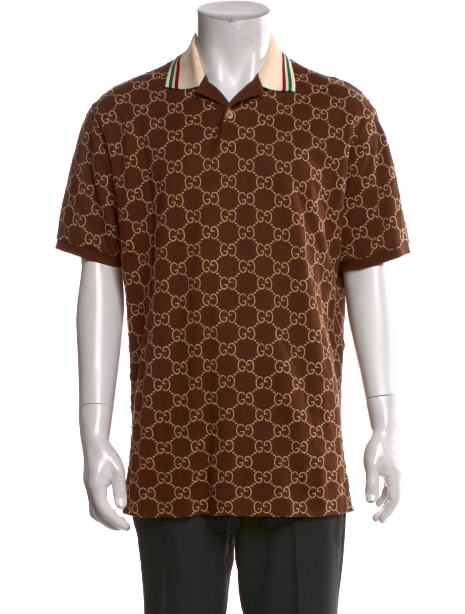 Gucci 2022 GG Logo Polo Shirt
