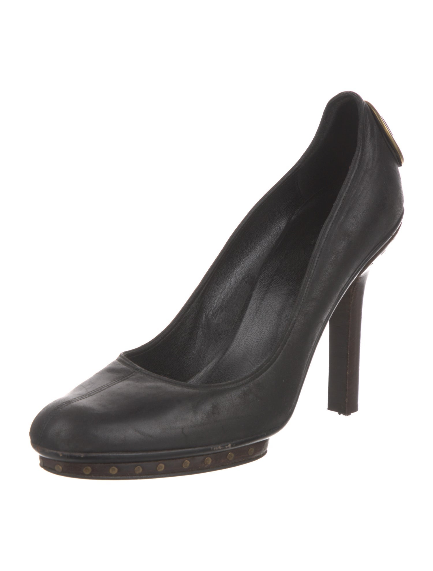 Gucci Interlocking G Logo Leather Pumps