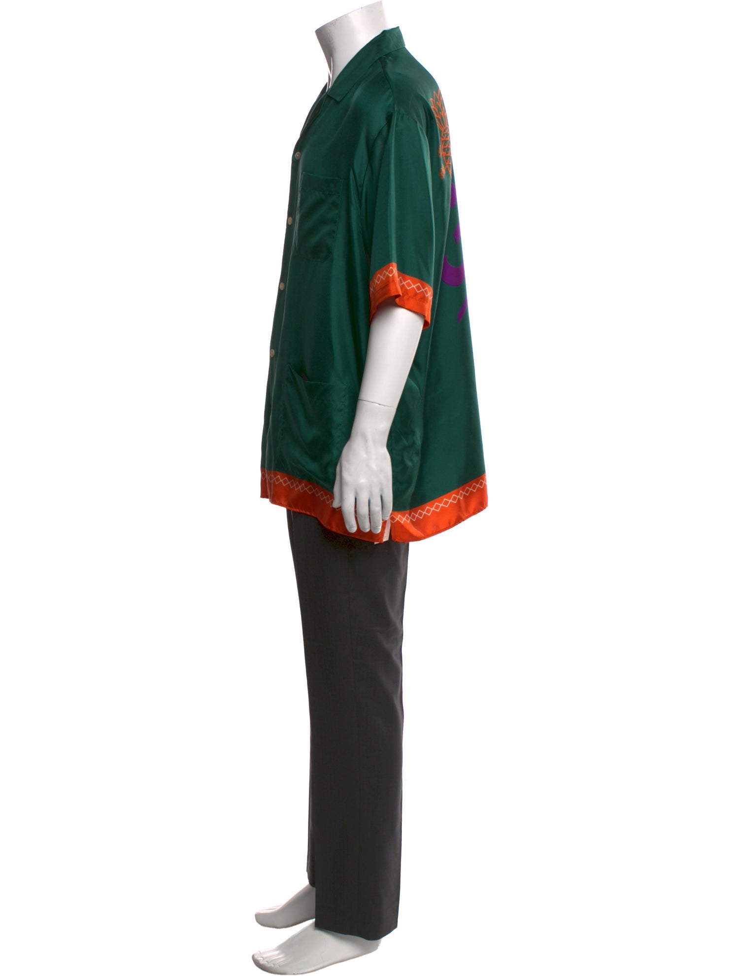 Gucci Web Accent Silk Shirt