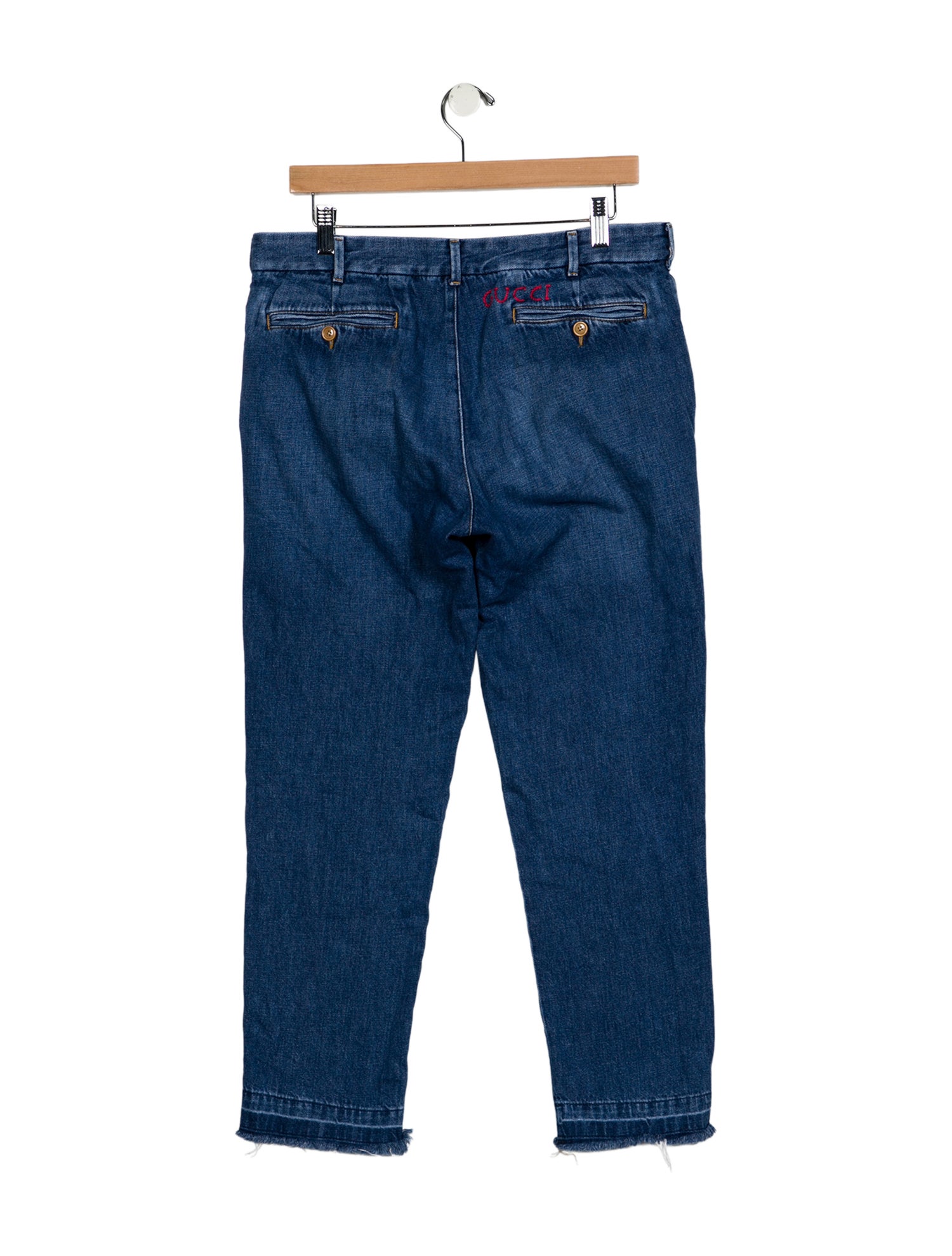 Gucci Mid-Rise Straight Leg Jeans