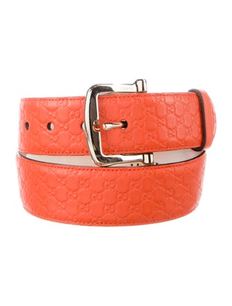 Gucci Microguccissima Pattern Leather Belt
