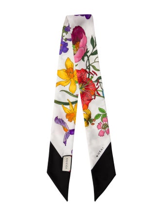 Gucci Floral Print Scarf