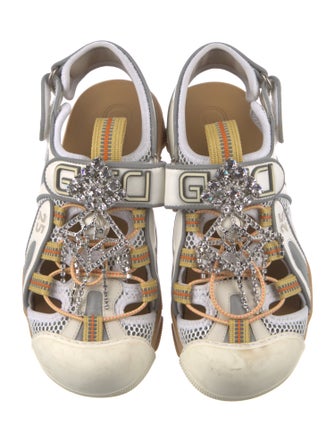 Gucci Leather Printed Sneakers