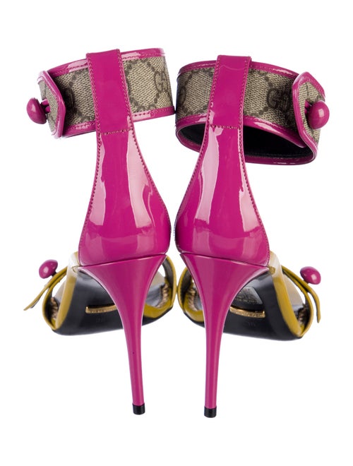 Gucci Patent Leather Printed Sandals