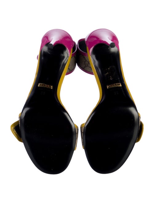 Gucci Patent Leather Printed Sandals
