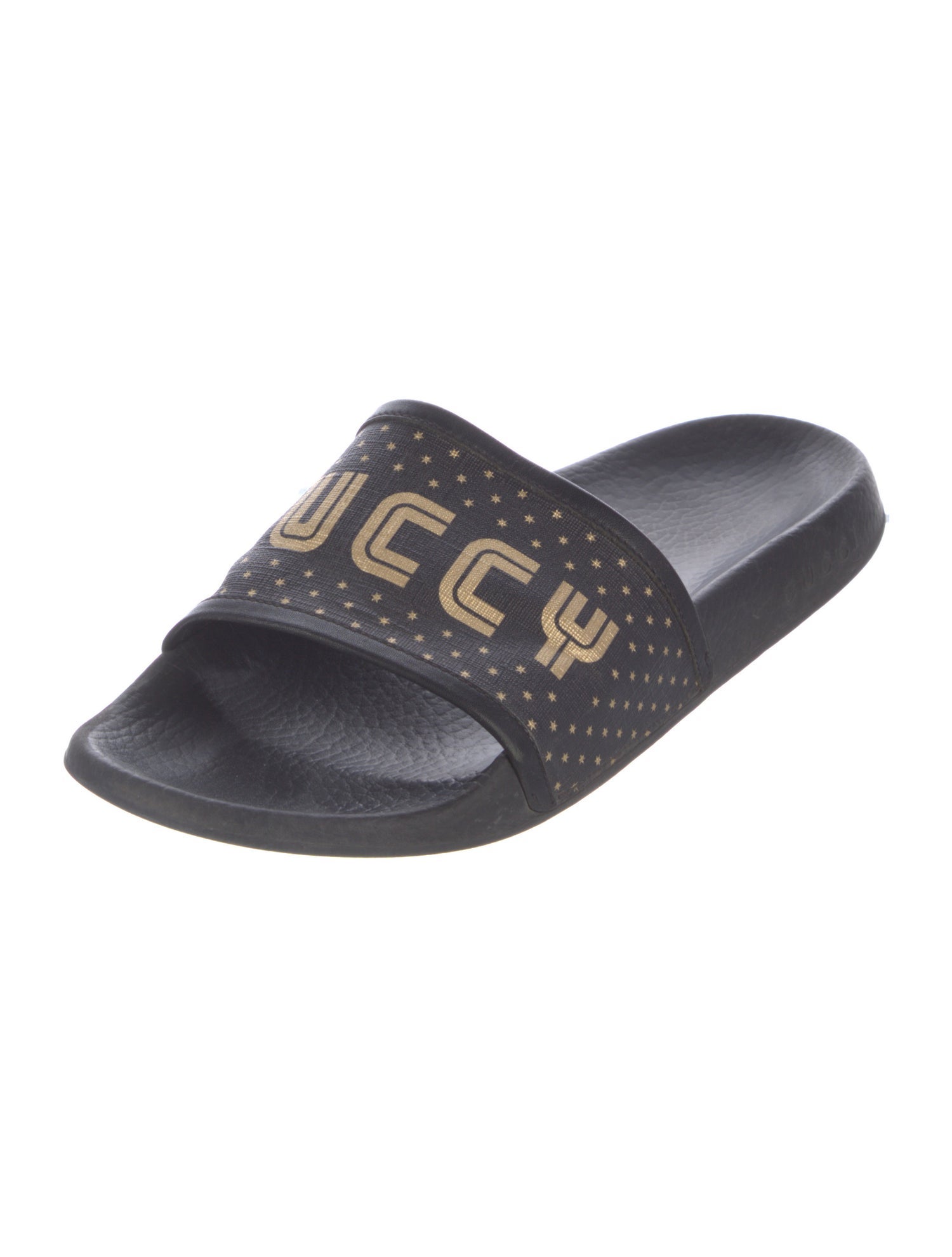 Gucci Graphic Print Slippers