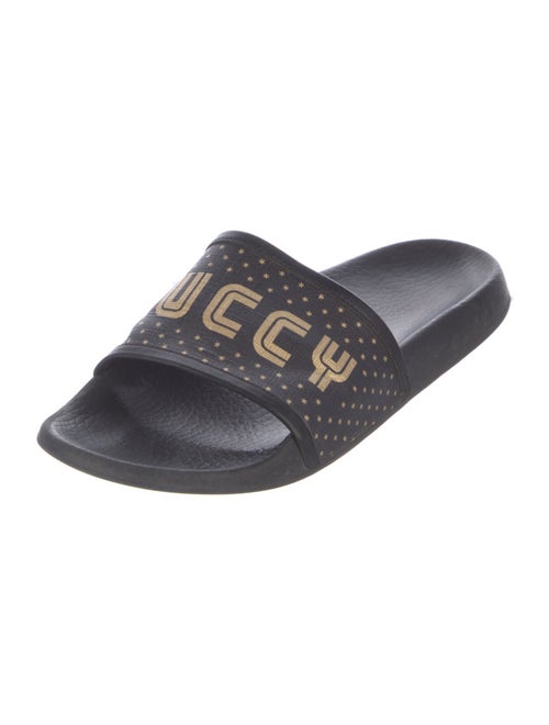 Gucci Graphic Print Slippers