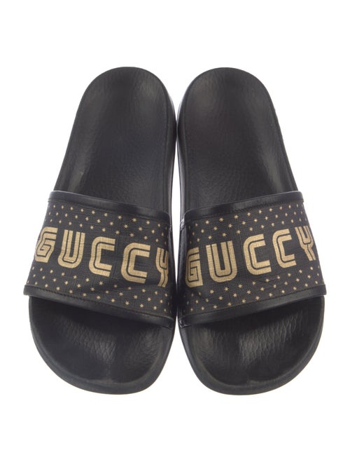 Gucci Graphic Print Slippers