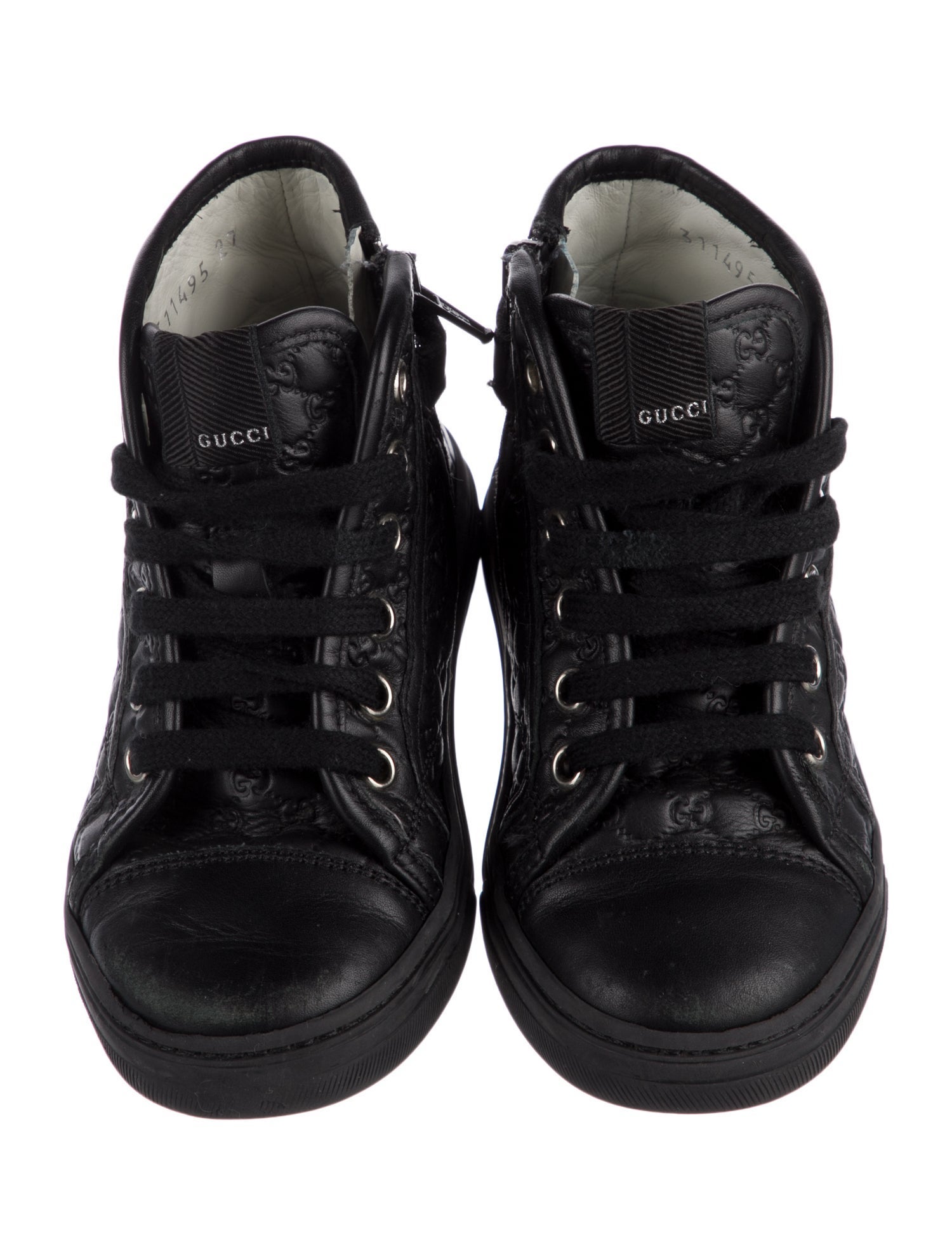 Gucci Gucci Kids' Monogram Leather Sneaker