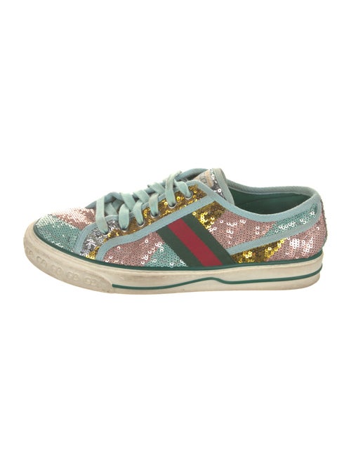 Gucci Web Accent Sequins Sneakers