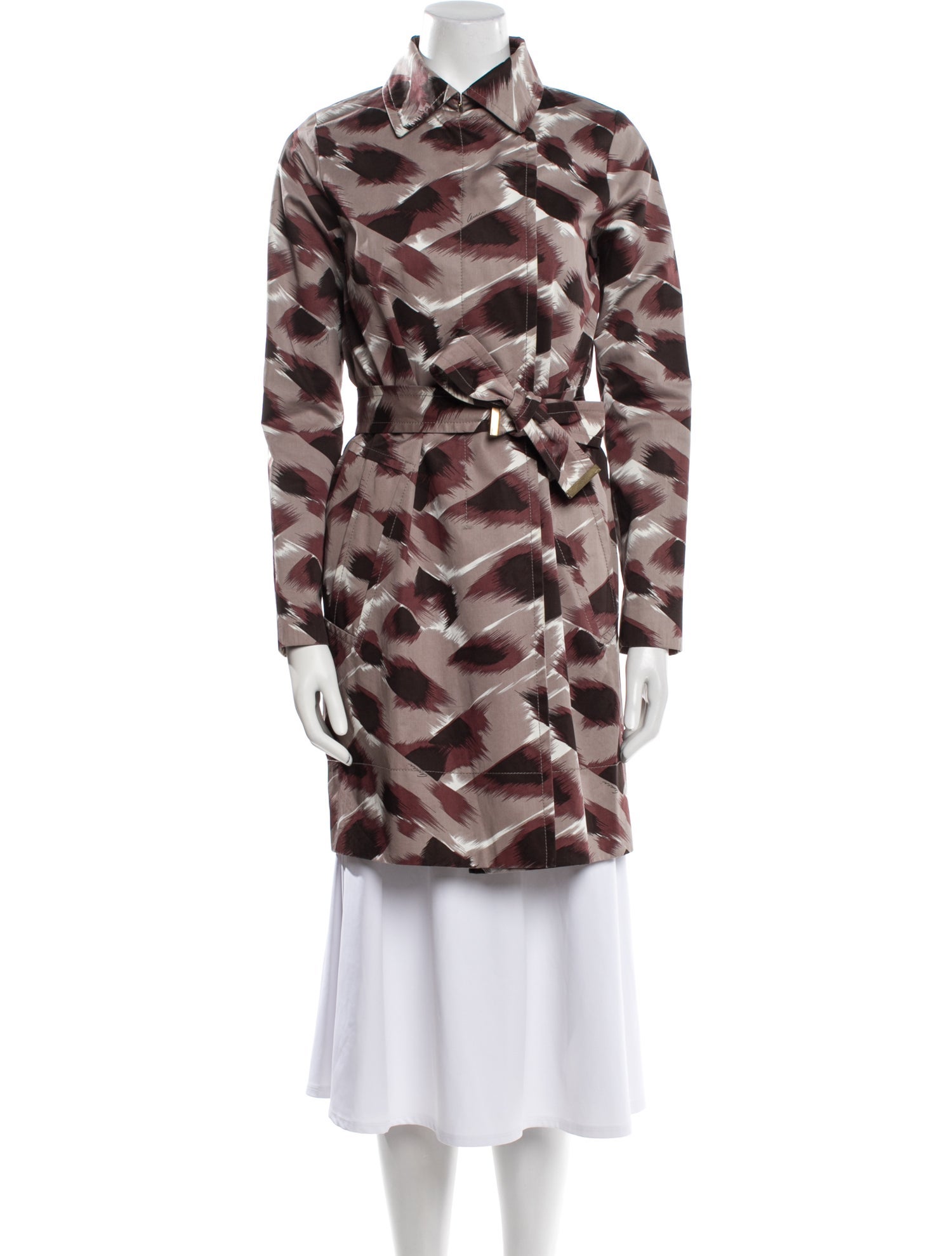 Gucci 2010 Printed Trench Coat