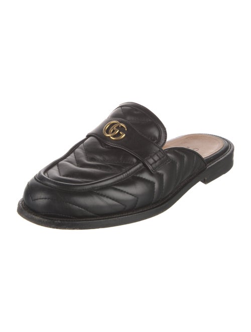 Gucci Gucci Matelassé Marmont Loafers GG Logo Slippers