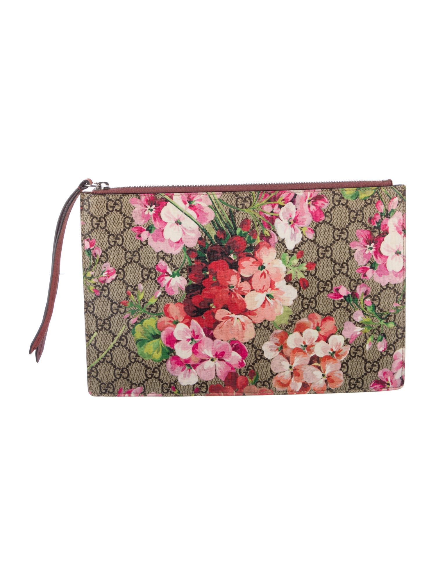 Gucci GG Supreme Blooms Zip Pouch
