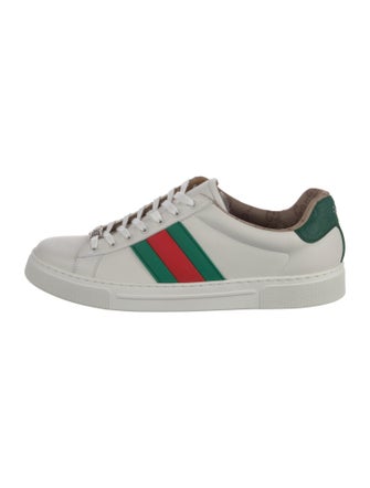 Gucci Leather Printed Sneakers