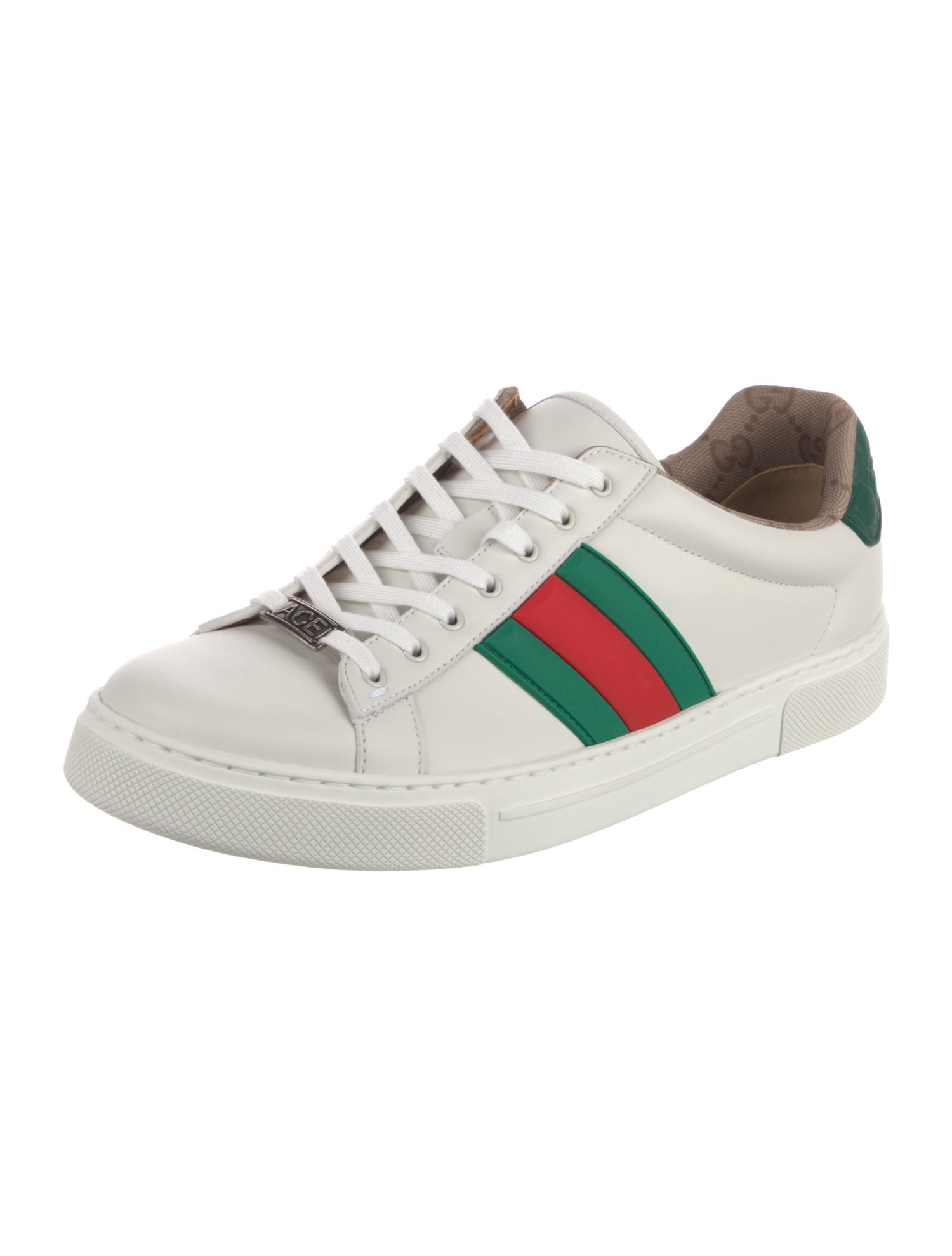 Gucci Leather Printed Sneakers