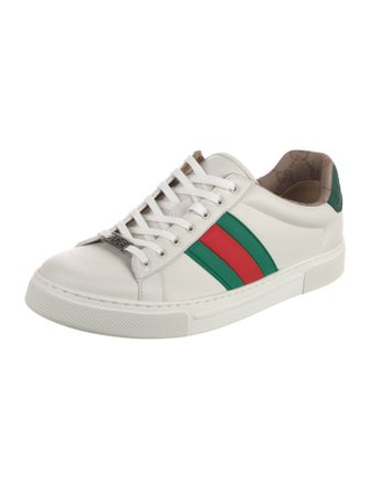 Gucci Leather Printed Sneakers