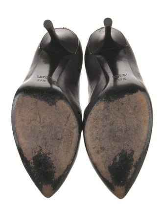 Gucci Interlocking G Logo Leather Pumps