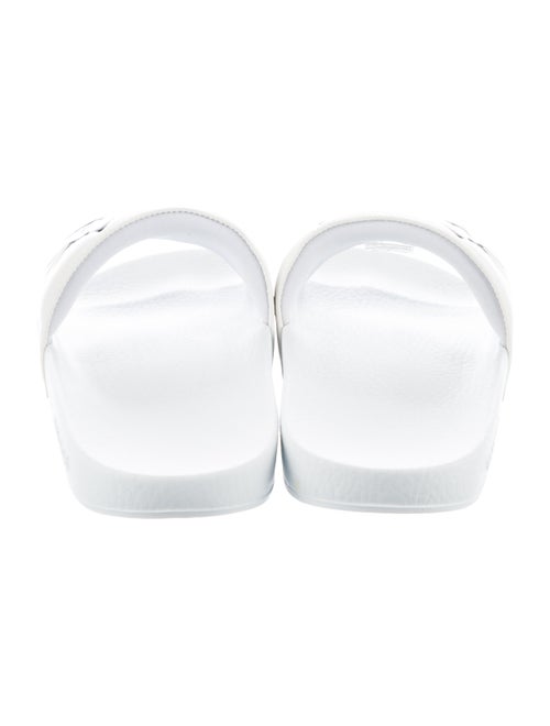 Gucci Leather Graphic Print Slides