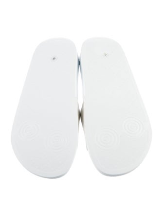 Gucci Leather Graphic Print Slides