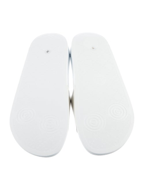 Gucci Leather Graphic Print Slides