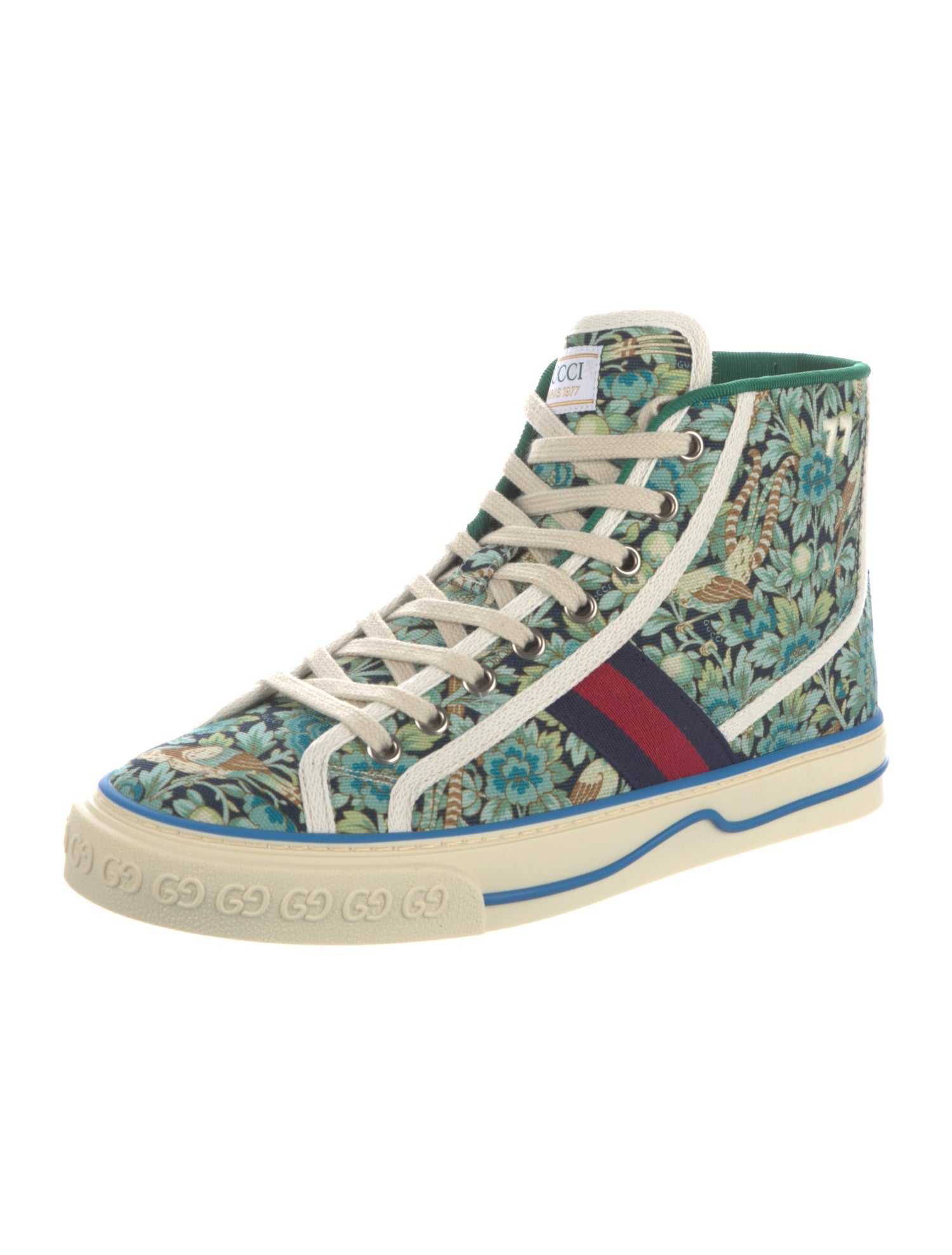Gucci Sylvie Web Accent Canvas Sneakers