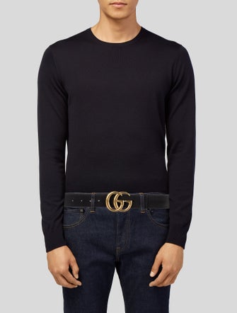 Gucci Double G Logo Leather Belt Kit