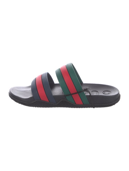Gucci Web Accent Rubber Slides