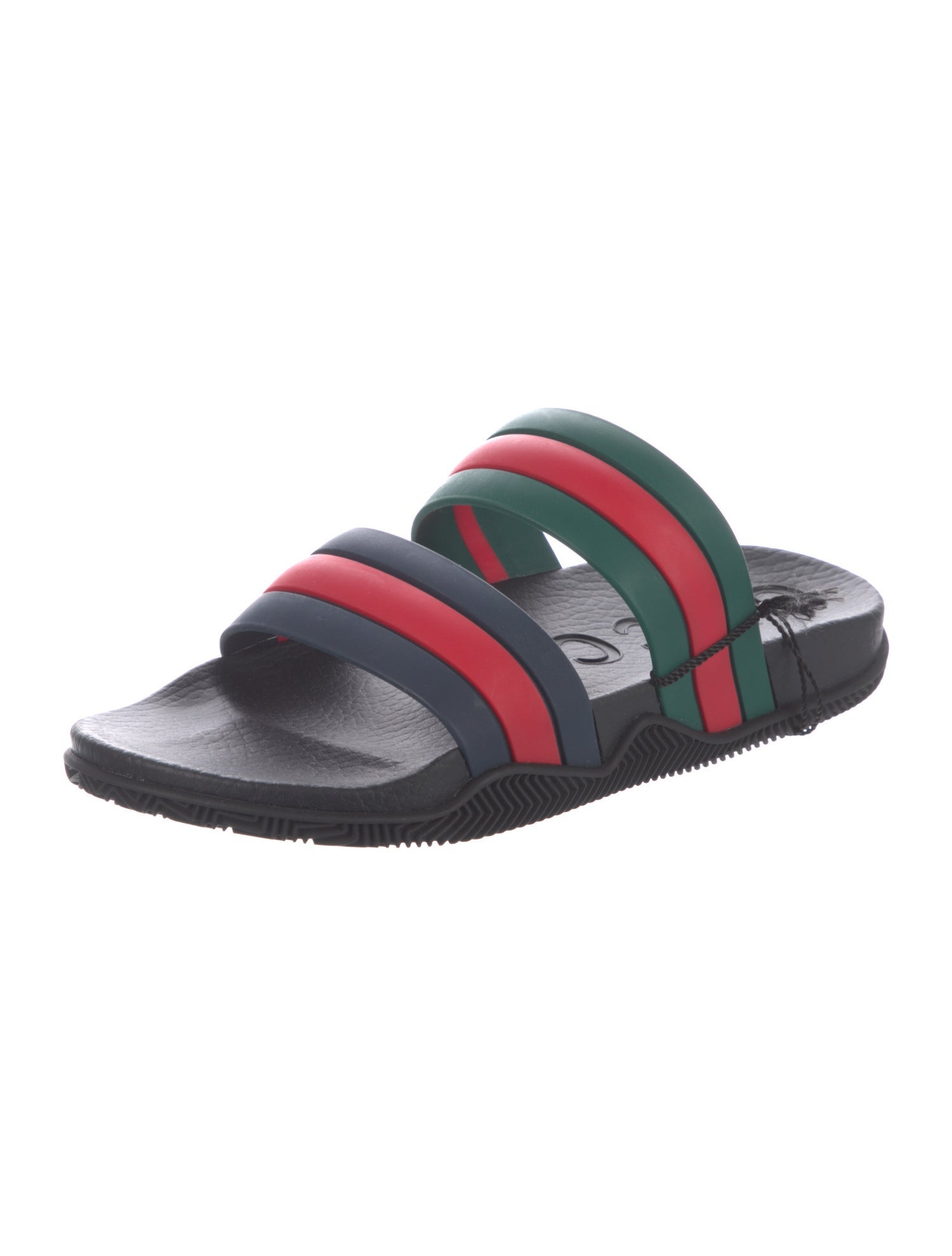 Gucci Web Accent Rubber Slides