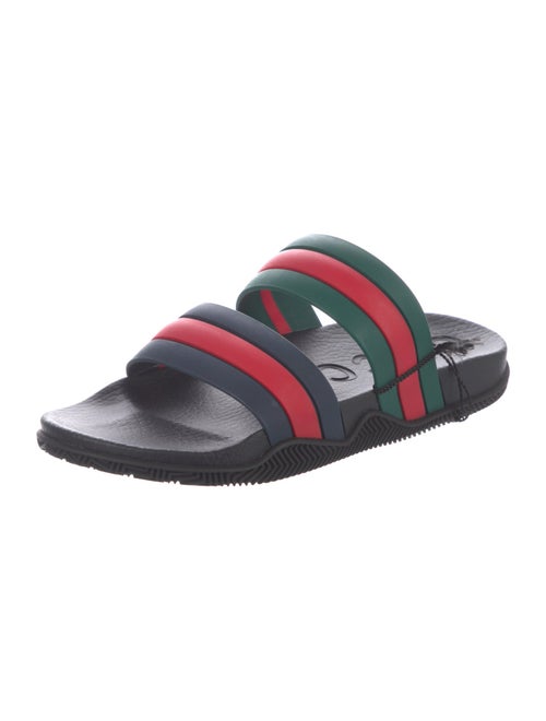Gucci Web Accent Rubber Slides