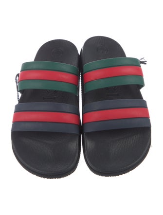 Gucci Web Accent Rubber Slides