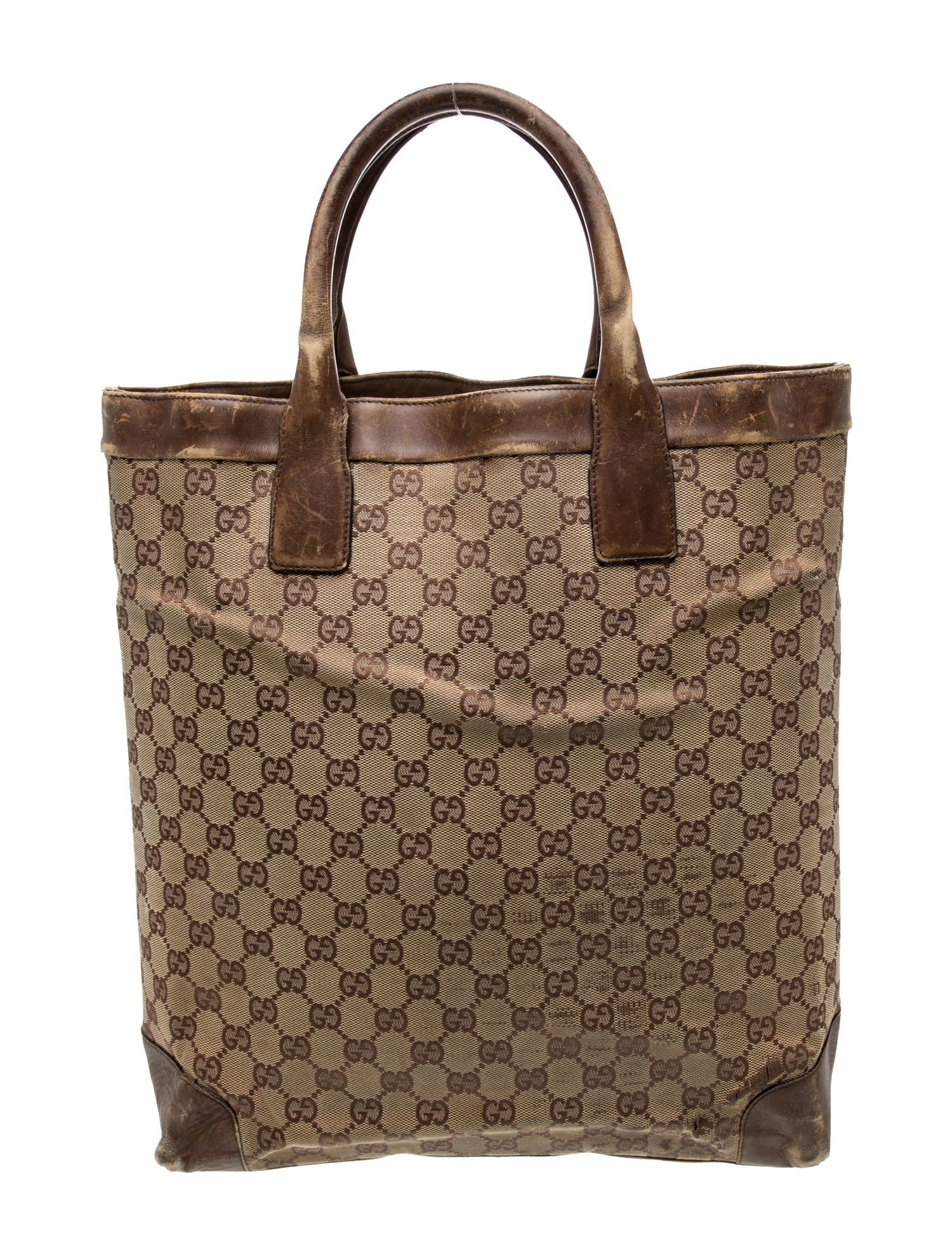 Gucci GG Canvas Top Handle Bag Vintage