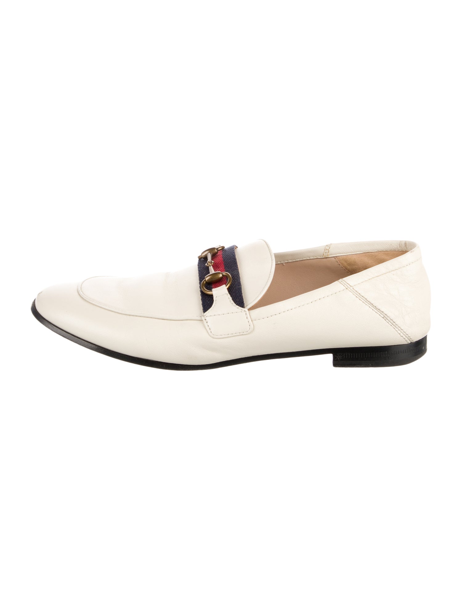 Gucci Horsebit Accent Leather Loafers