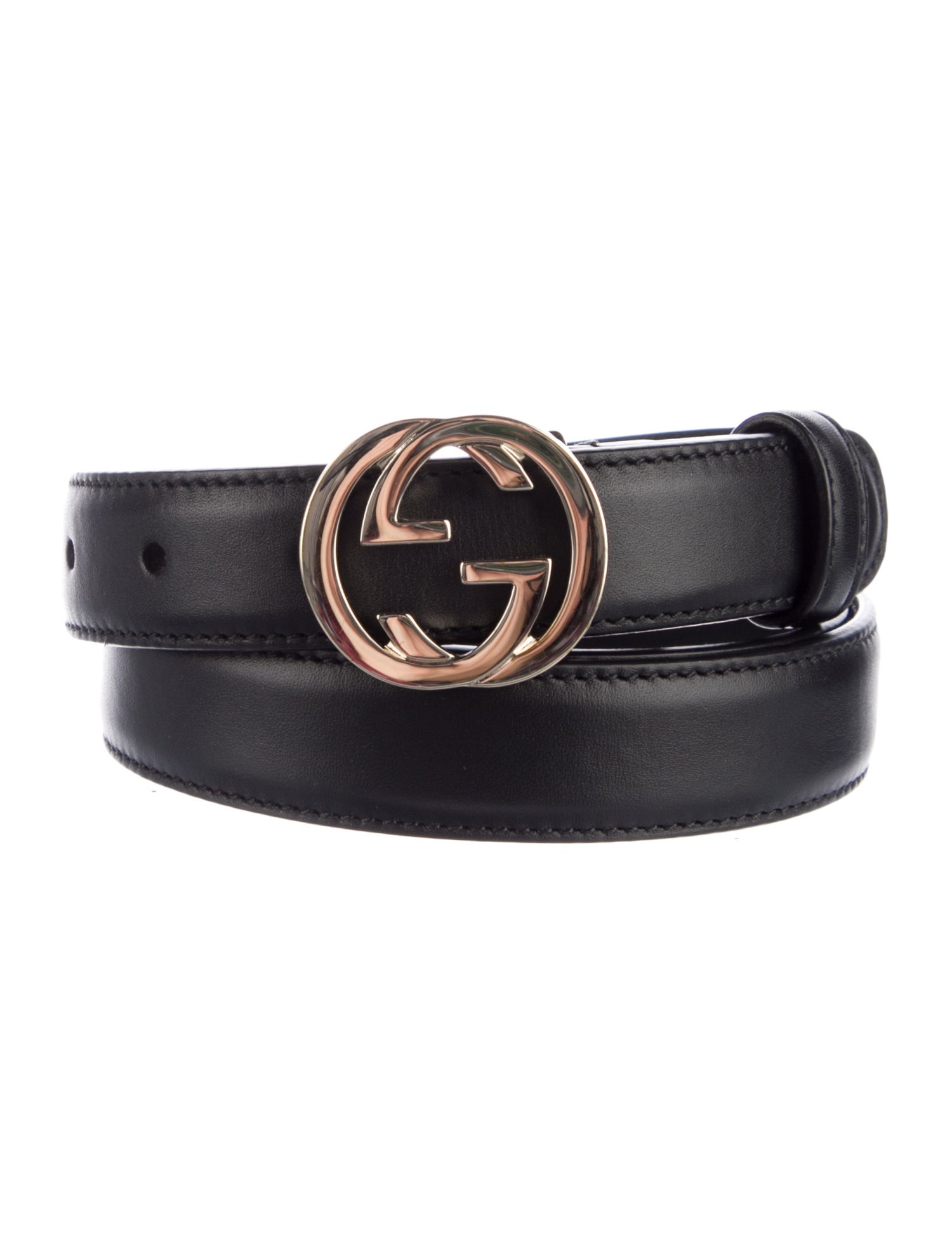 Gucci Interlocking G Logo Skinny Belt
