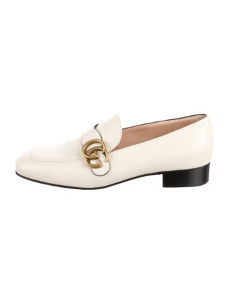 Gucci Double G Logo Leather Loafers