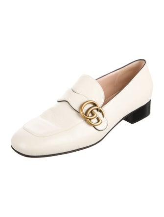 Gucci Double G Logo Leather Loafers