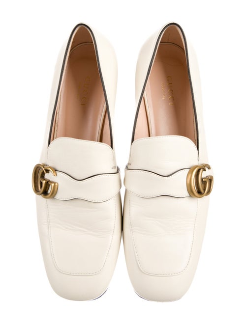 Gucci Double G Logo Leather Loafers