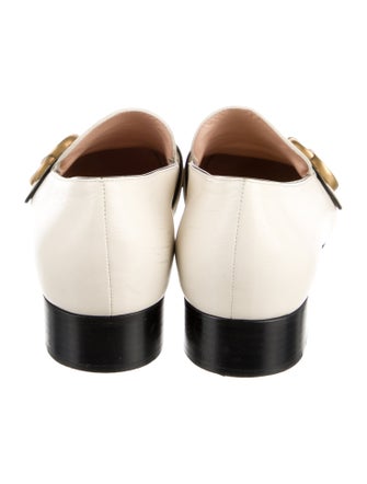 Gucci Double G Logo Leather Loafers