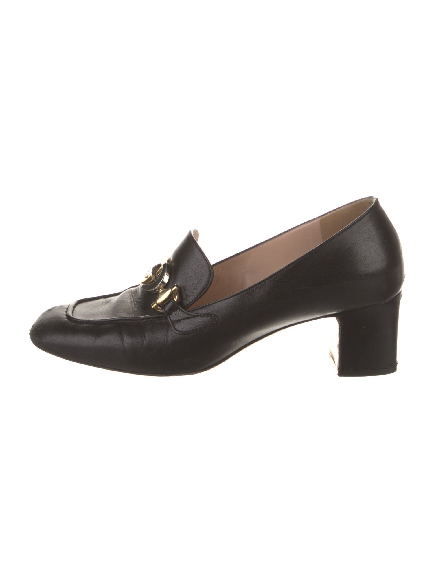 Gucci Interlocking G Horsebit Leather Pumps