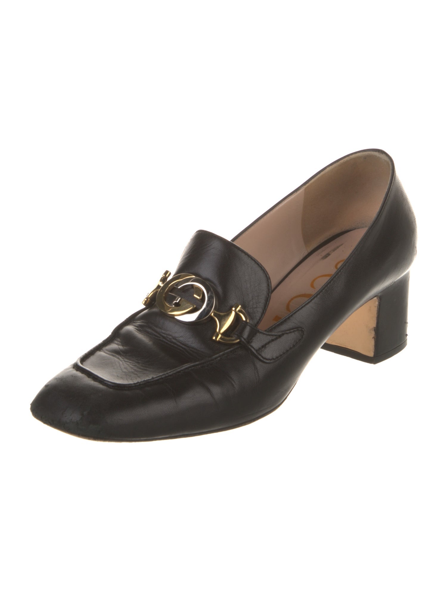 Gucci Interlocking G Horsebit Leather Pumps