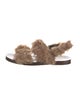 Gucci Fur Fur Trim Sandals
