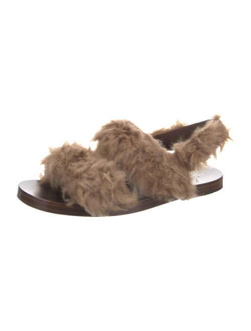 Gucci Fur Fur Trim Sandals